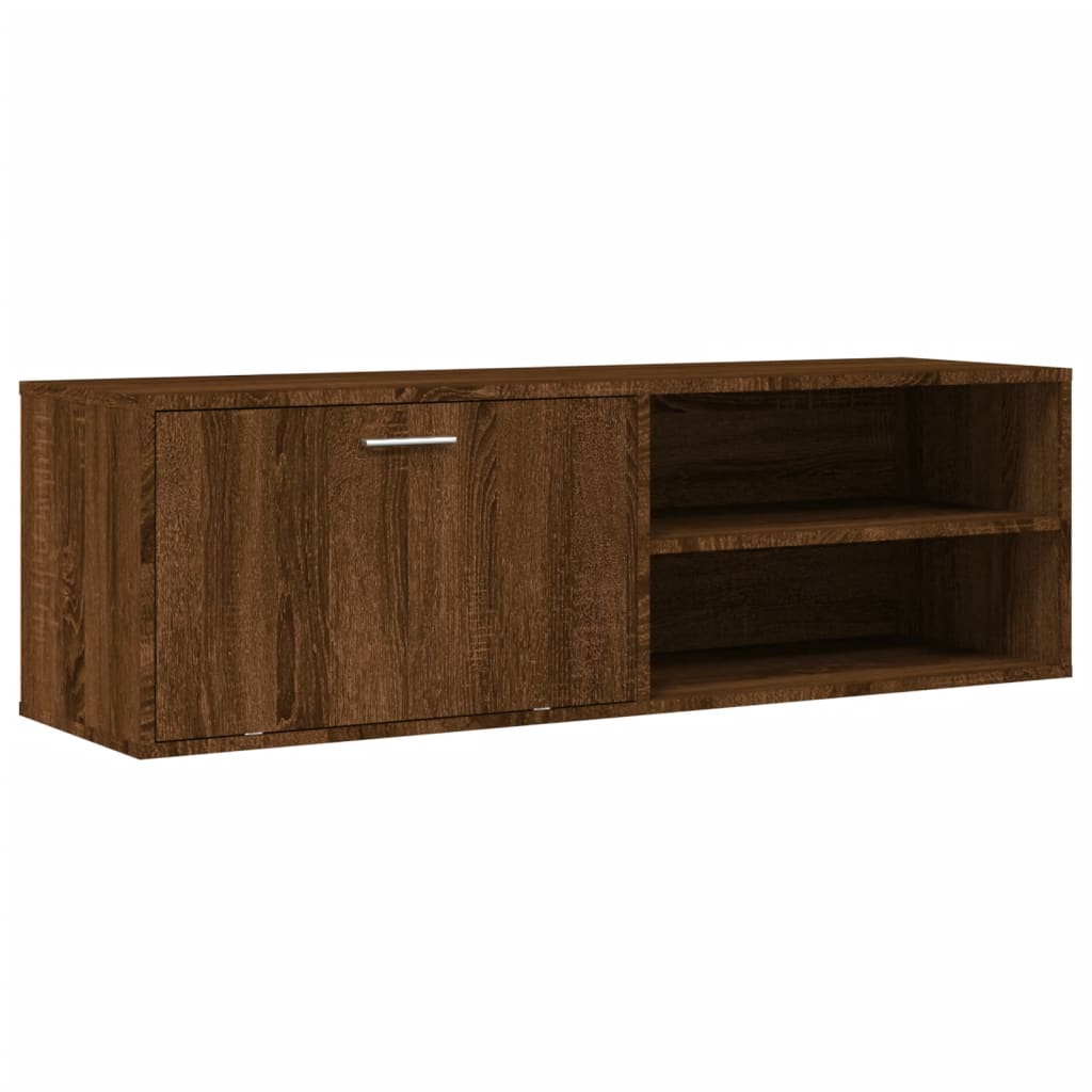 Mobile Porta TV Rovere Marrone 120x34x37 cm Legno Multistrato - homemem39