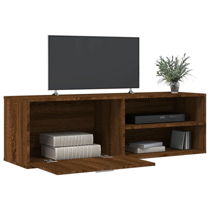 Mobile Porta TV Rovere Marrone 120x34x37 cm Legno Multistrato - homemem39
