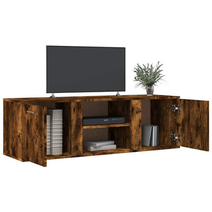 Mobile Porta TV Rovere Fumo 120x34x37 cm Legno Multistrato | homemem39