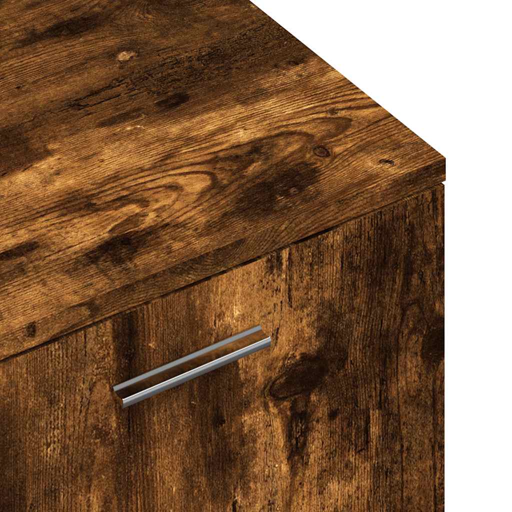 Mobile Porta TV Rovere Fumo 120x34x37 cm Legno Multistrato | homemem39