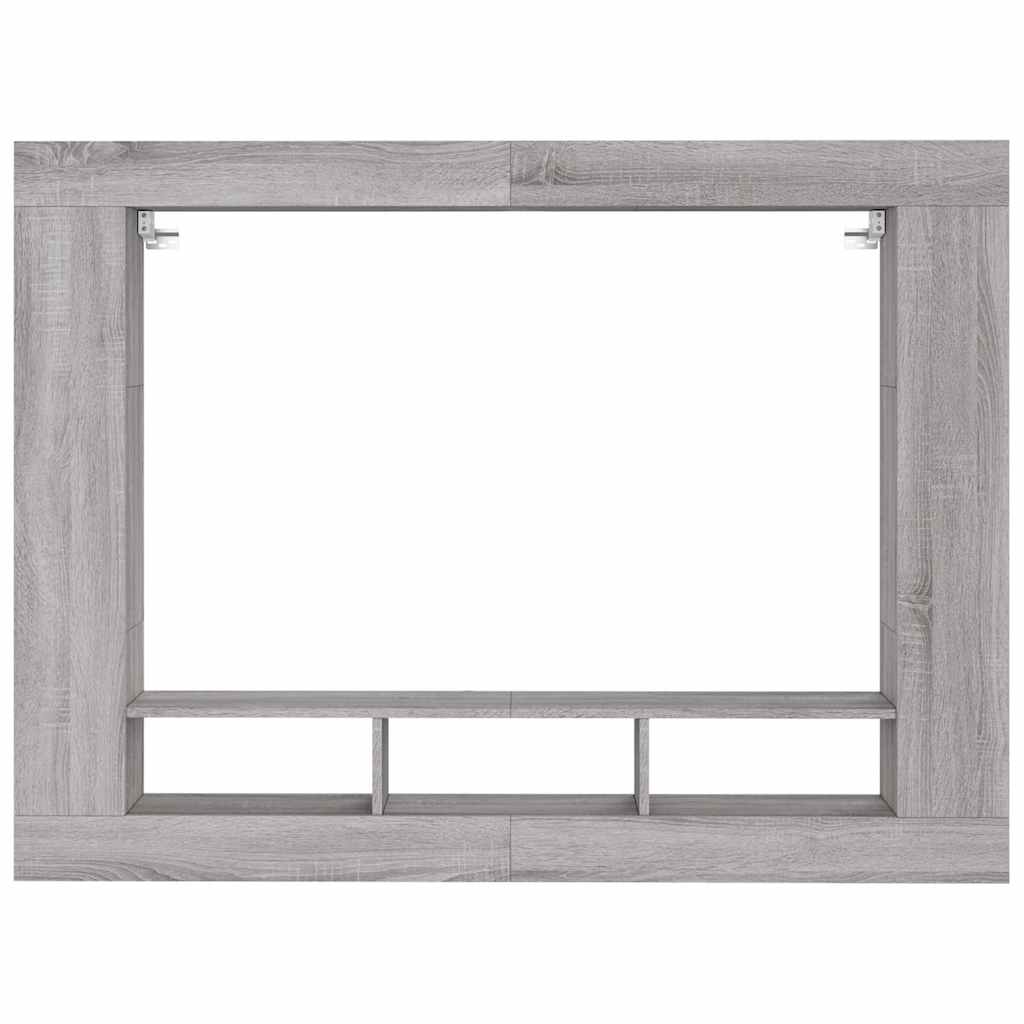 Mobile Porta TV Grigio Sonoma 152x22x113cm in Legno Multistrato