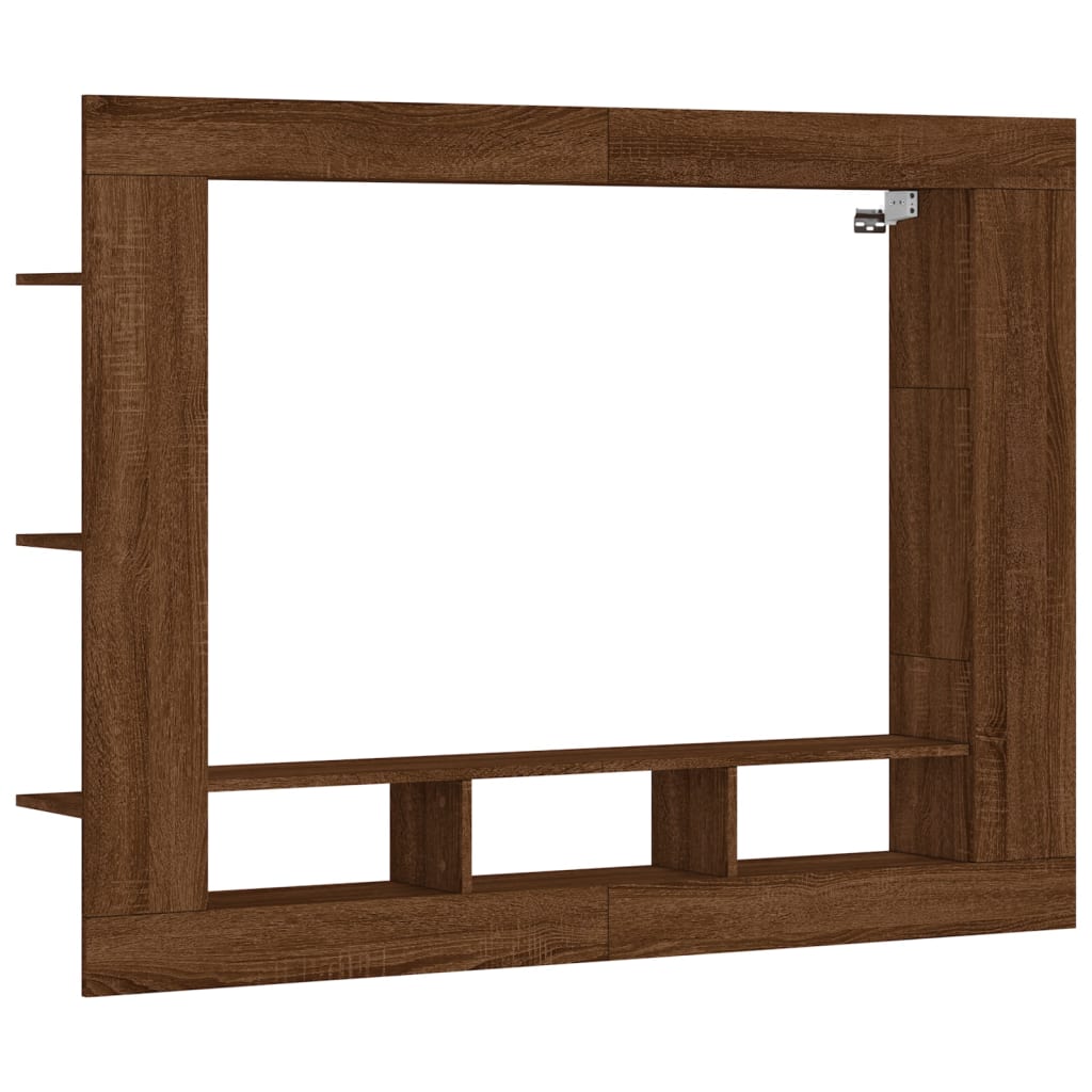 Mobile Porta TV Rovere Marrone 152x22x113 cm Legno Multistrato - homemem39