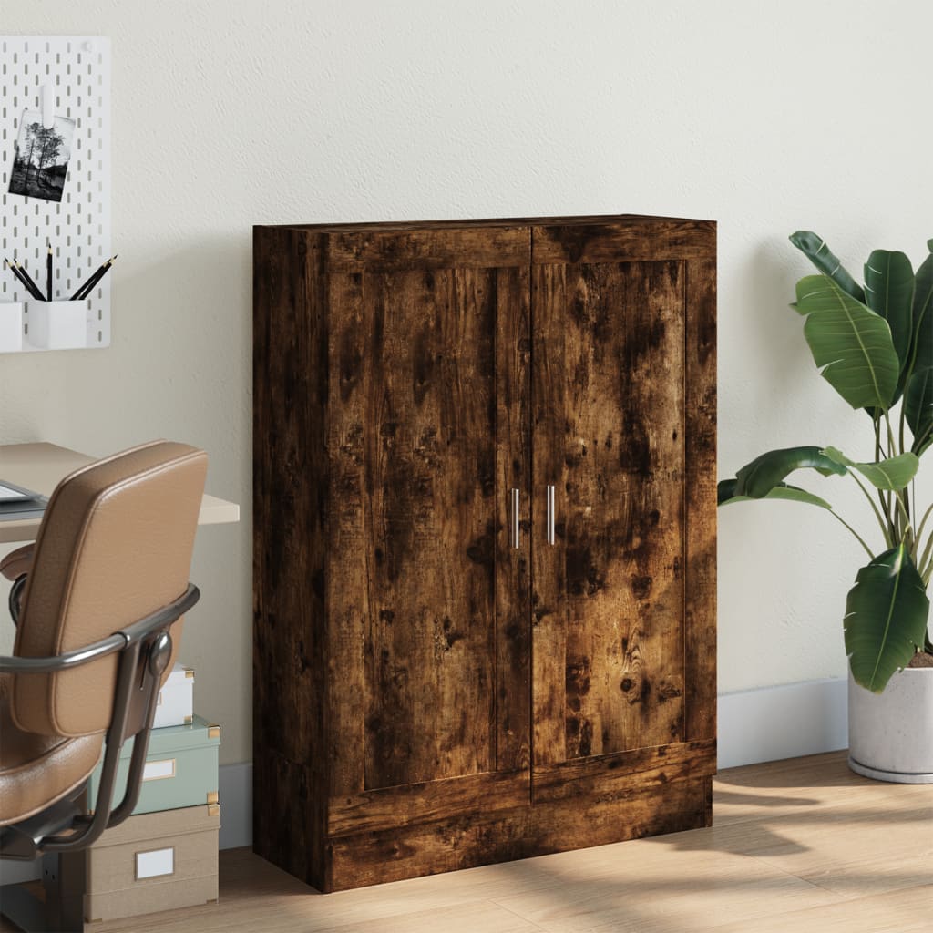 Libreria Rovere Fumo 82,5x30,5x115 cm in Legno Multistrato | homemem39