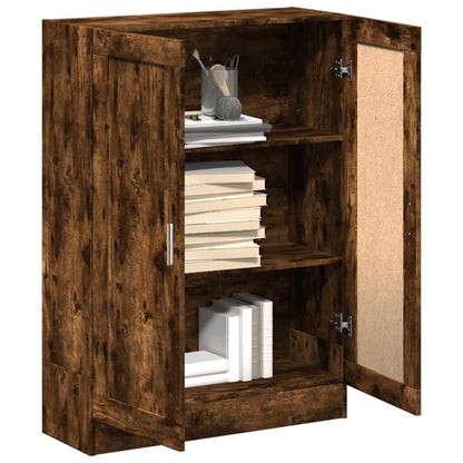 Libreria Rovere Fumo 82,5x30,5x115 cm in Legno Multistrato | homemem39