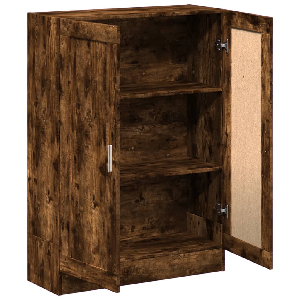 Libreria Rovere Fumo 82,5x30,5x115 cm in Legno Multistrato | homemem39