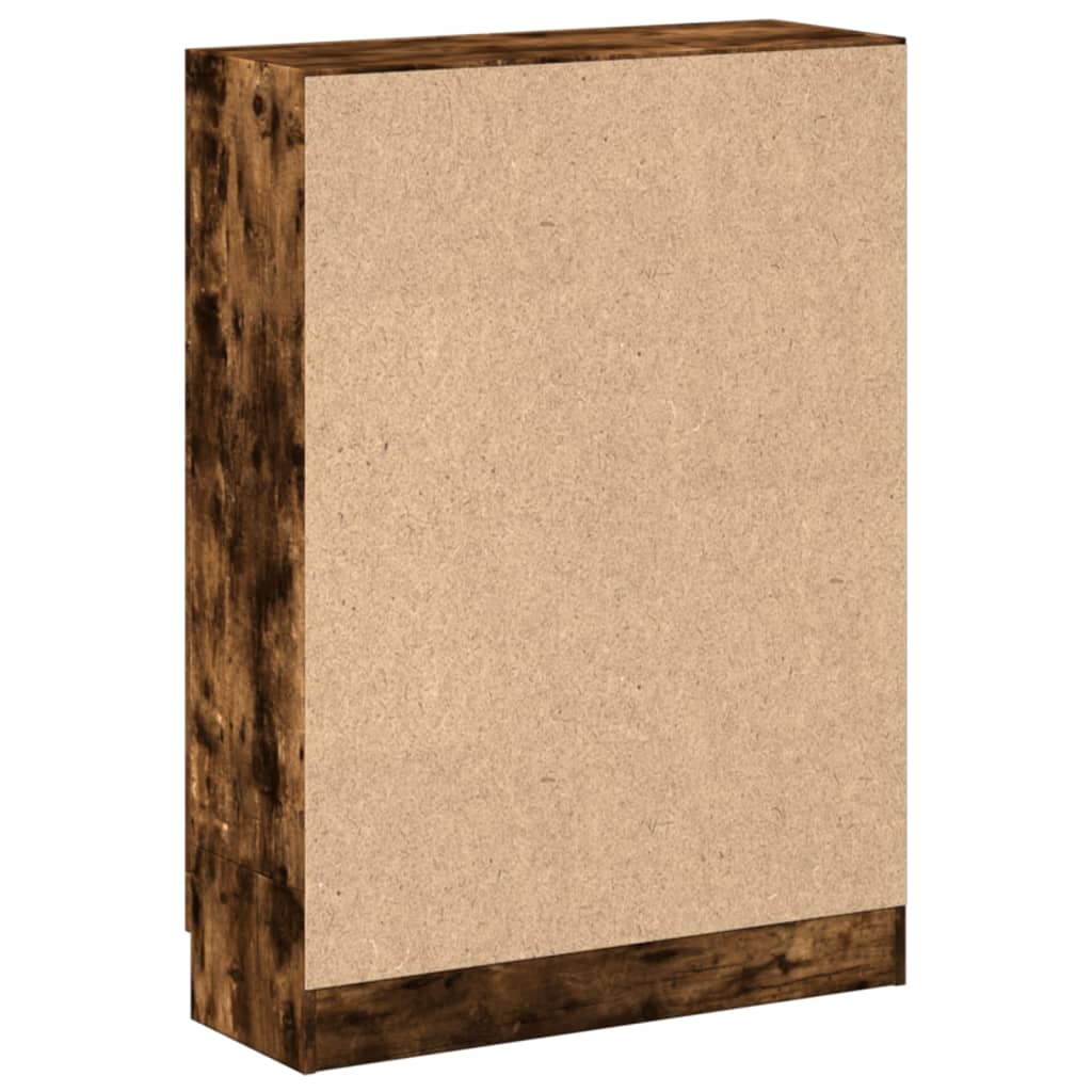 Libreria Rovere Fumo 82,5x30,5x115 cm in Legno Multistrato | homemem39