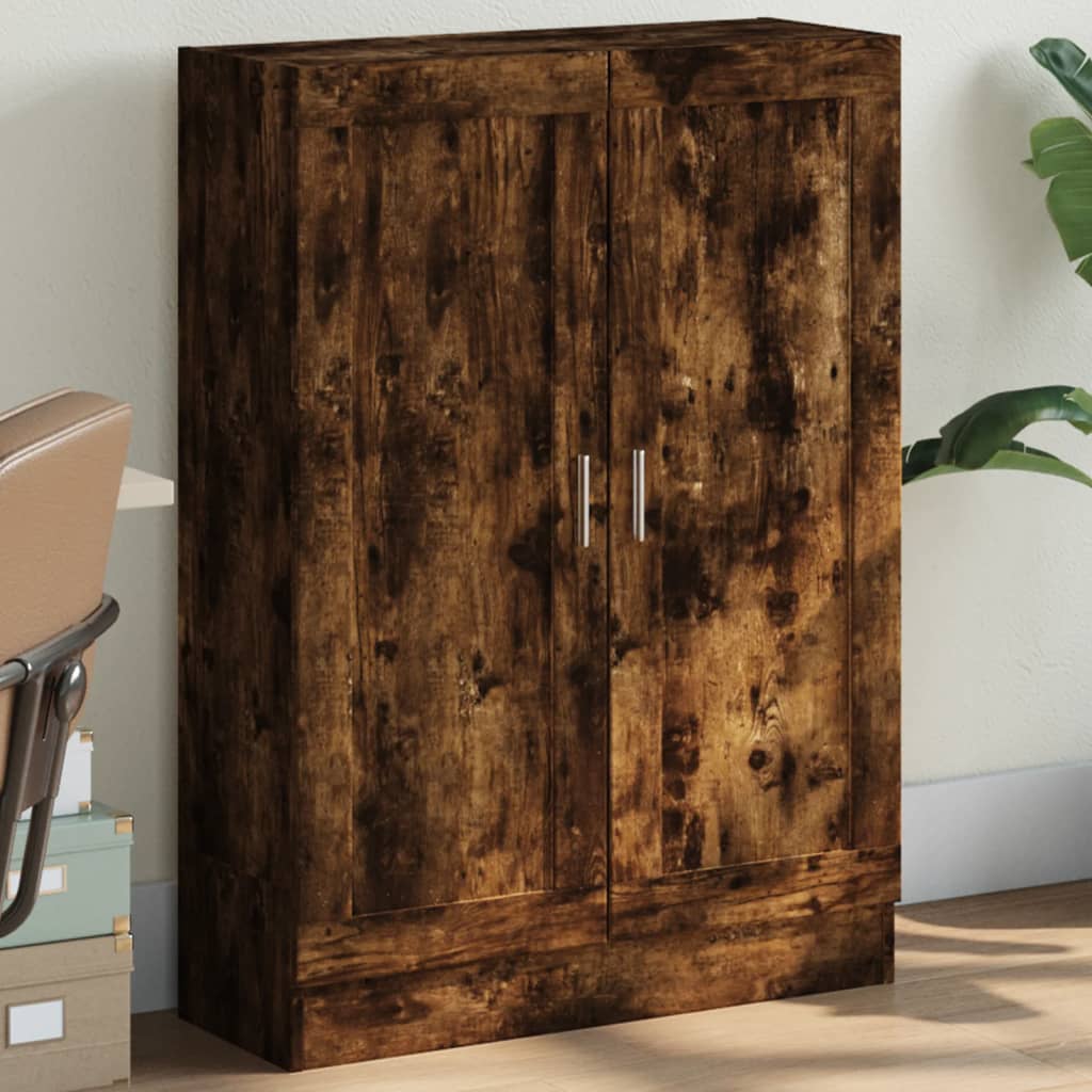 Libreria Rovere Fumo 82,5x30,5x115 cm in Legno Multistrato | homemem39