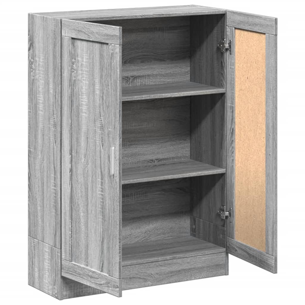 Libreria Grigio Sonoma 82,5x30,5x115 cm in Legno Multistrato | homemem39