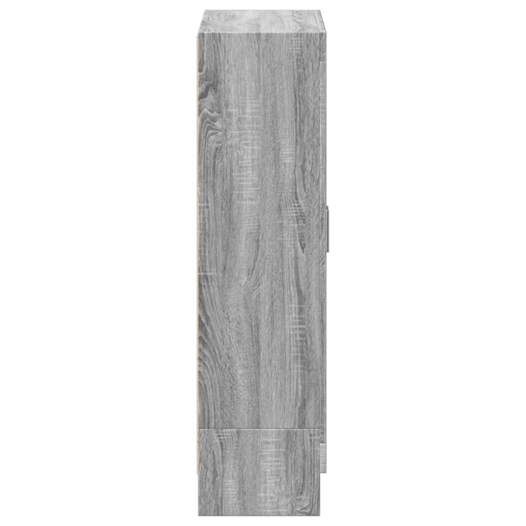 Libreria Grigio Sonoma 82,5x30,5x115 cm in Legno Multistrato | homemem39