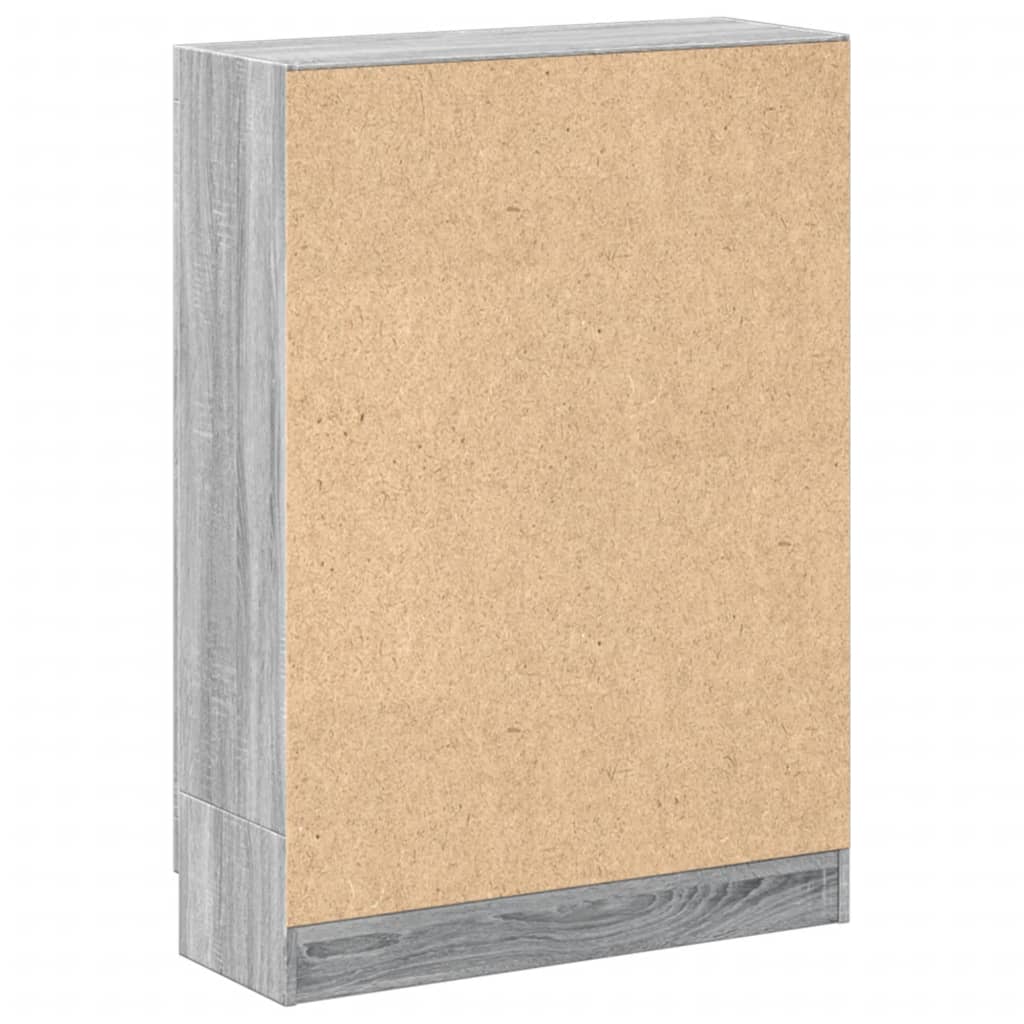 Libreria Grigio Sonoma 82,5x30,5x115 cm in Legno Multistrato | homemem39