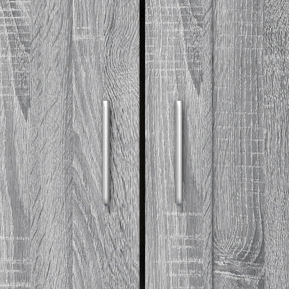 Libreria Grigio Sonoma 82,5x30,5x115 cm in Legno Multistrato | homemem39
