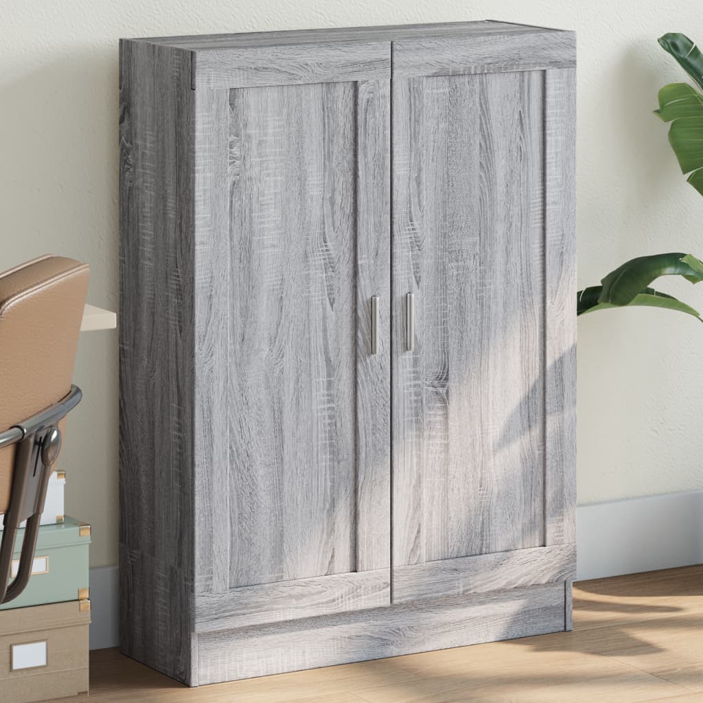 Libreria Grigio Sonoma 82,5x30,5x115 cm in Legno Multistrato | homemem39