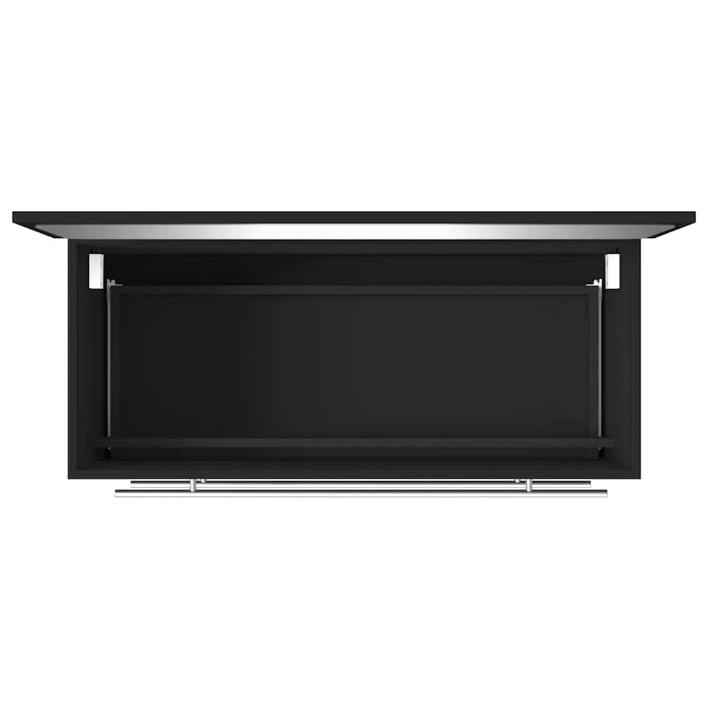 Mobile da Bagno con Specchio Nero in Legno Multistrato | homemem39