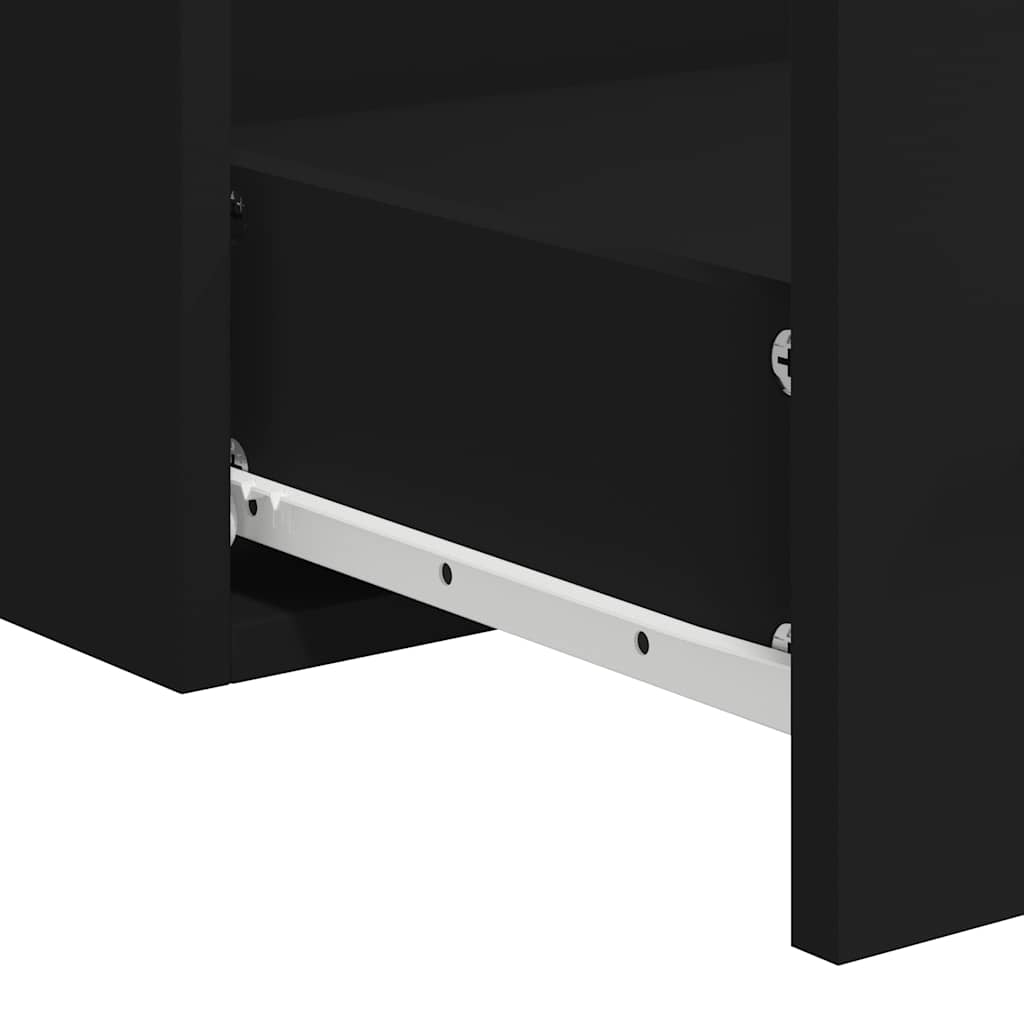 Mobile da Bagno con Specchio Nero in Legno Multistrato | homemem39