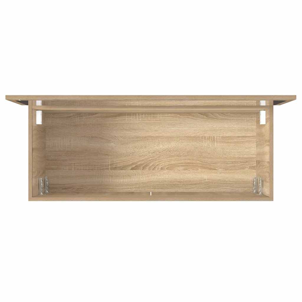Mobile da Bagno con Specchio Rovere Sonoma in Legno Multistrato | homemem39