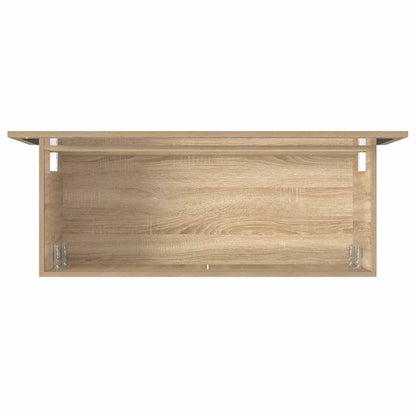 Mobile da Bagno con Specchio Rovere Sonoma in Legno Multistrato | homemem39