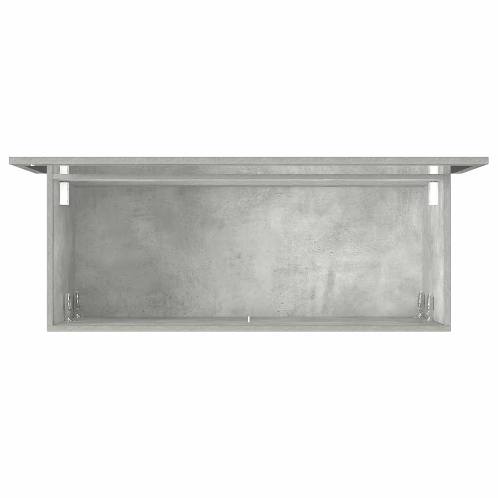 Mobile da Bagno con Specchio Grigio Cemento Legno Multistrato | homemem39