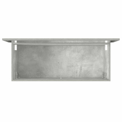 Mobile da Bagno con Specchio Grigio Cemento Legno Multistrato | homemem39