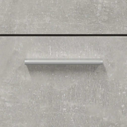Mobile da Bagno con Specchio Grigio Cemento Legno Multistrato | homemem39