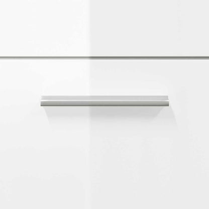 Mobile da Bagno con Specchio Bianco Lucido in Legno Multistrato | homemem39