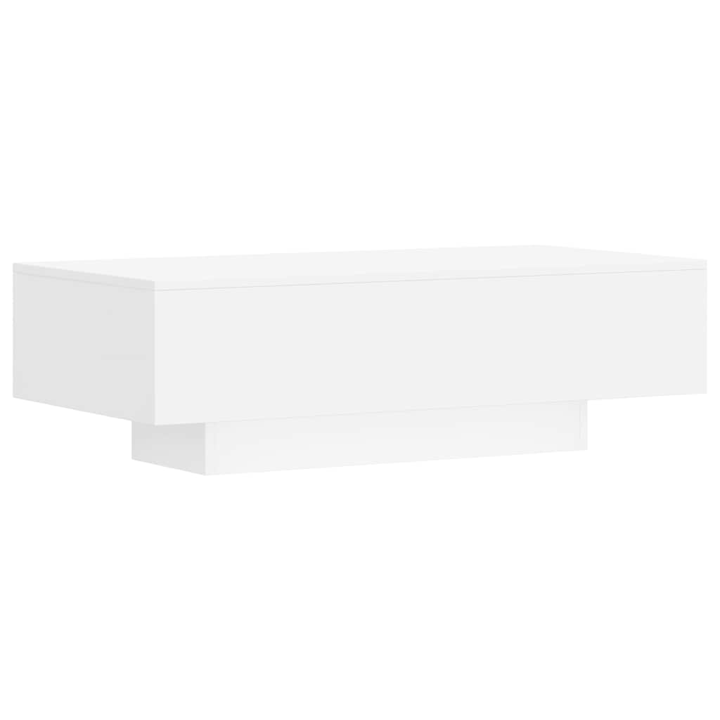 Tavolino da Salotto Bianco 100x49,5x31 cm in Legno Multistrato | homemem39