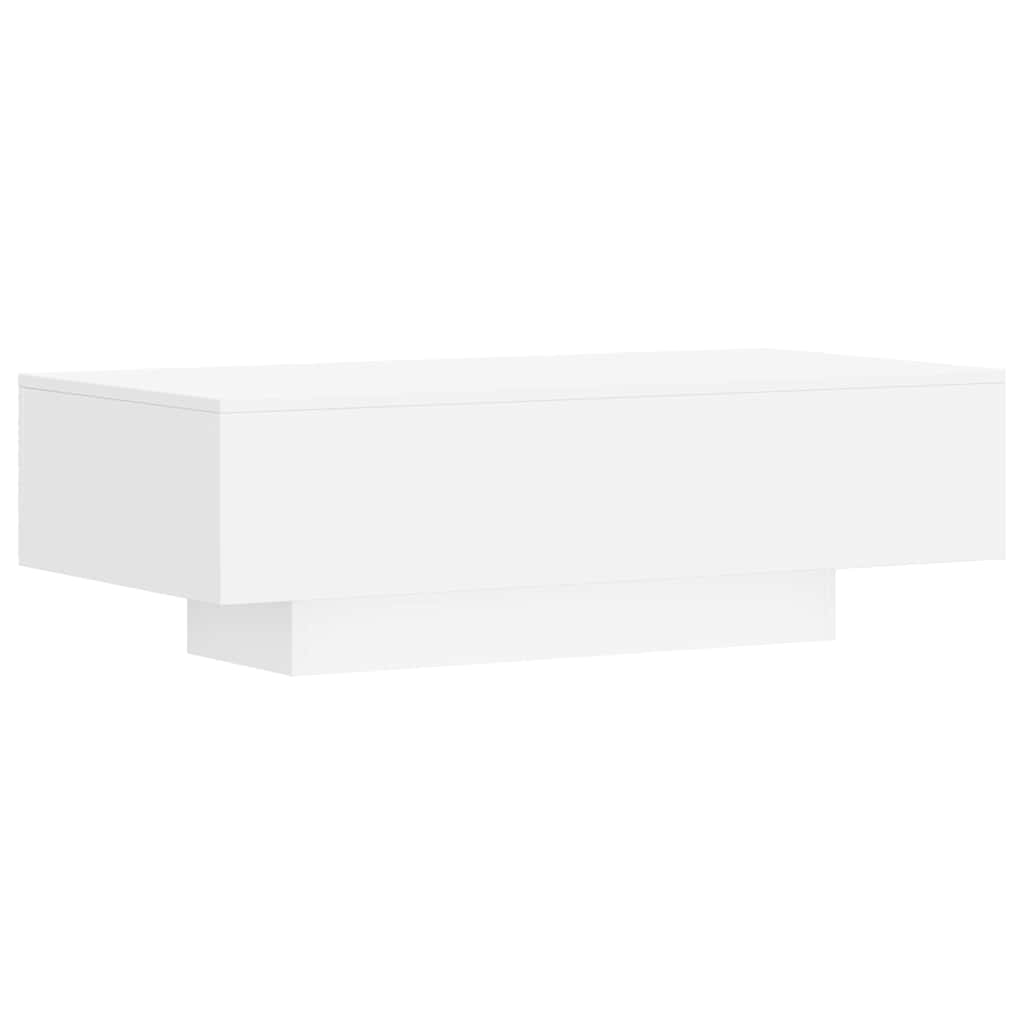 Tavolino da Salotto Bianco 100x49,5x31 cm in Legno Multistrato | homemem39