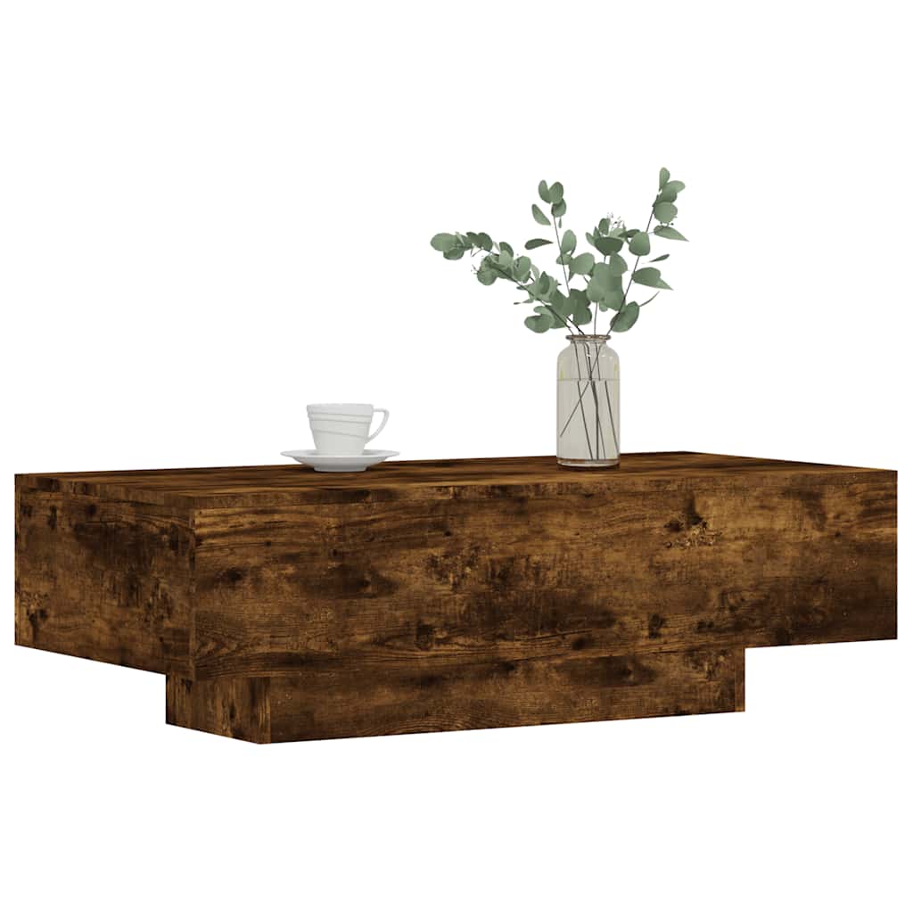 Tavolino da Salotto Rovere Fumo 100x49,5x31cm Legno Multistrato | homemem39