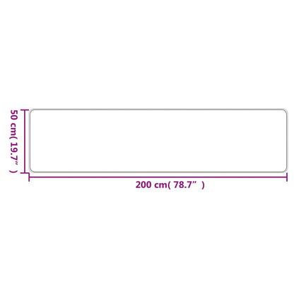 Tappeto Corsia Aspetto Sisal Tortora 50x200 cm