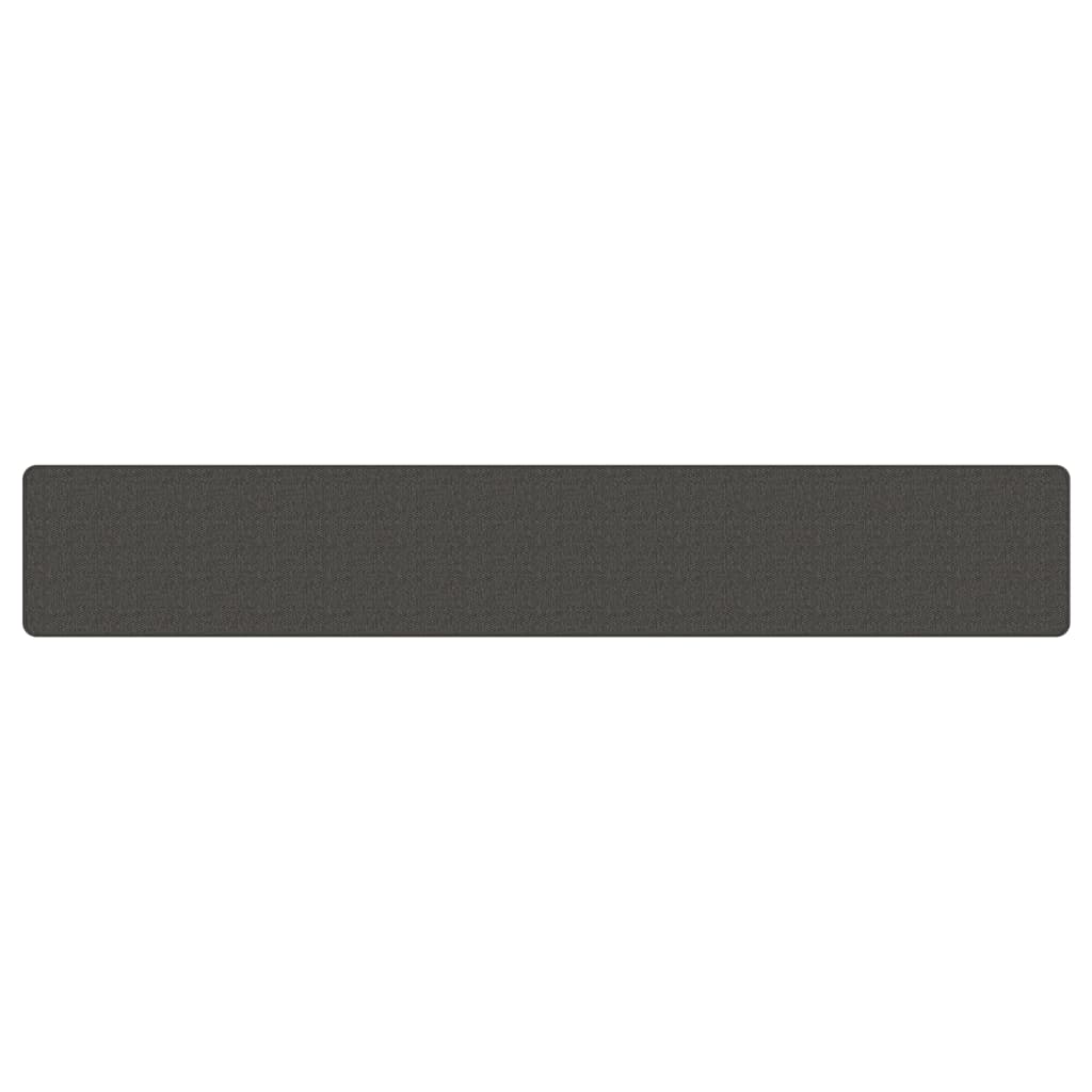 Tappeto Corsia Aspetto Sisal Antracite 50x300 cm