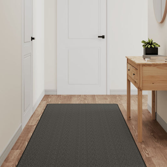 Tappeto Corsia Aspetto Sisal Antracite 80x150 cm - homemem39