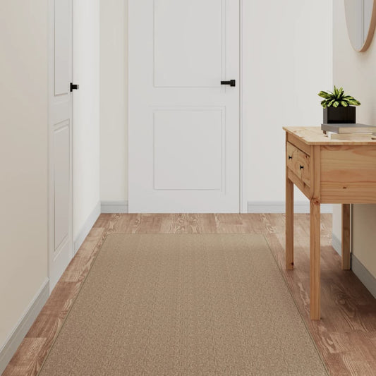 Tappeto Corsia Aspetto Sisal Sabbia 80x150 cm - homemem39