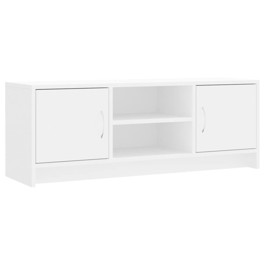 Mobile Porta TV Bianco 102x30x37,5 cm in Legno Multistrato - homemem39