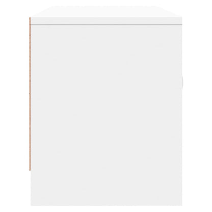 Mobile Porta TV Bianco 102x30x37,5 cm in Legno Multistrato - homemem39