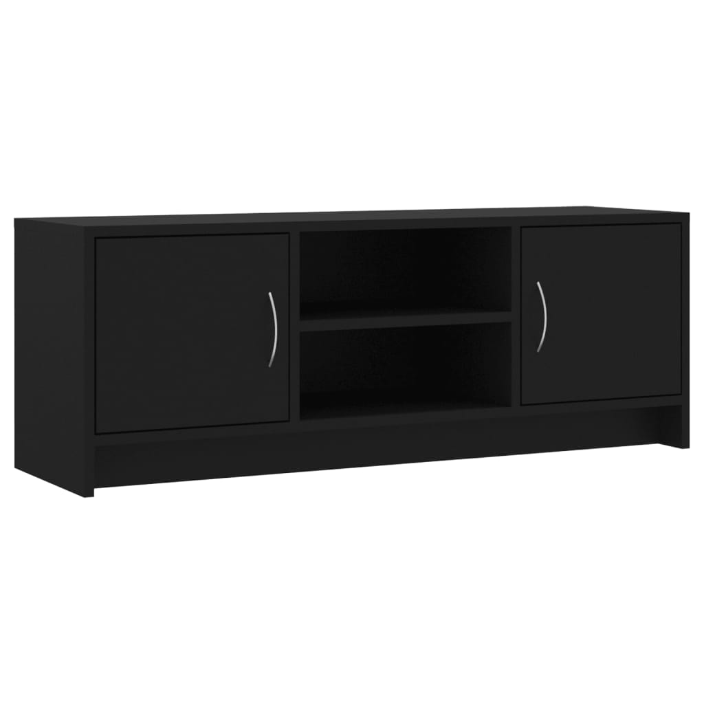 Mobile Porta TV Nero 102x30x37,5 cm in Legno Multistrato - homemem39