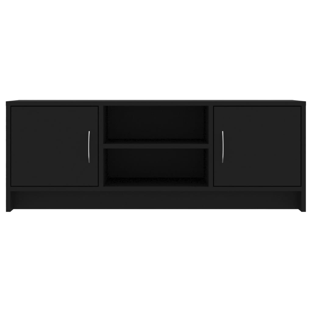 Mobile Porta TV Nero 102x30x37,5 cm in Legno Multistrato - homemem39