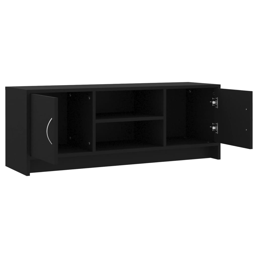 Mobile Porta TV Nero 102x30x37,5 cm in Legno Multistrato - homemem39