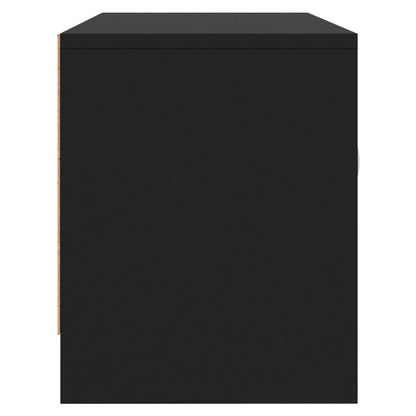 Mobile Porta TV Nero 102x30x37,5 cm in Legno Multistrato - homemem39