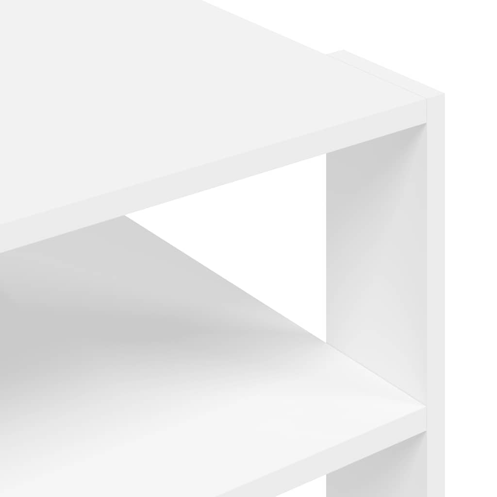 Tavolino da Salotto Bianco 58x58x40 cm in Legno Multistrato | homemem39
