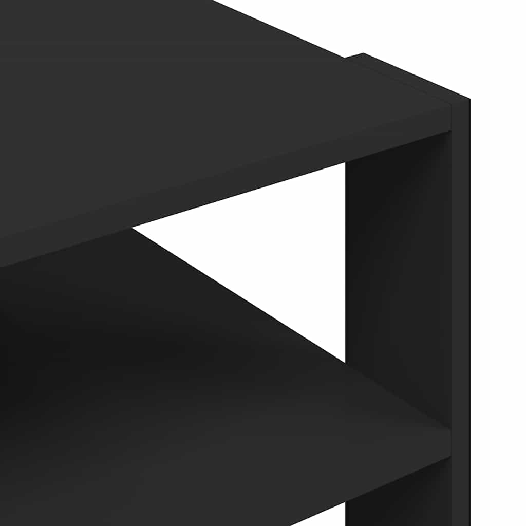 Tavolino da Salotto Nero 58x58x40 cm in Legno Multistrato | homemem39