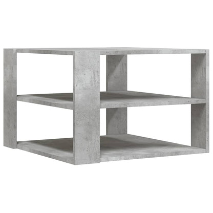 Tavolino da Salotto Grigio Cemento 58x58x40 cm Multistrato