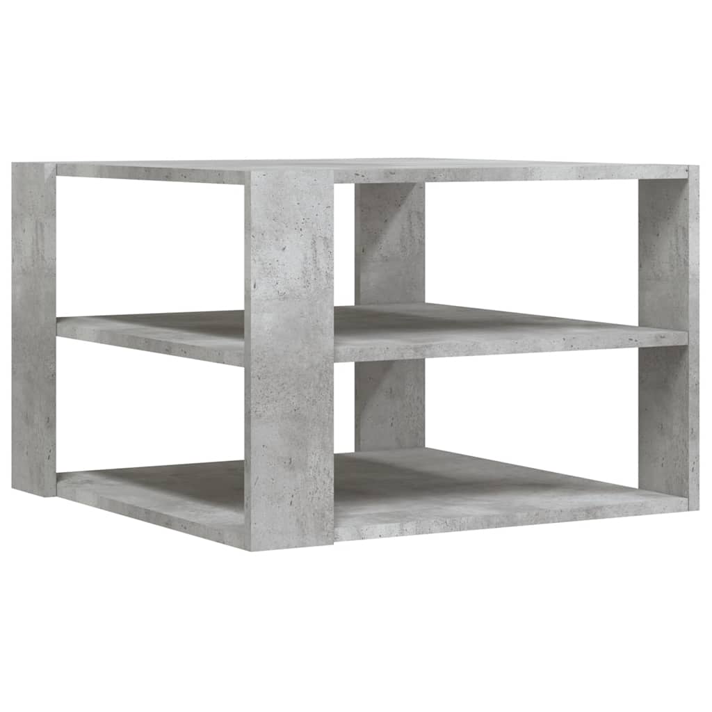 Tavolino da Salotto Grigio Cemento 58x58x40 cm Multistrato | homemem39