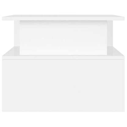 Tavolino da Salotto Bianco 90x55x42,5 cm in Legno Multistrato | homemem39