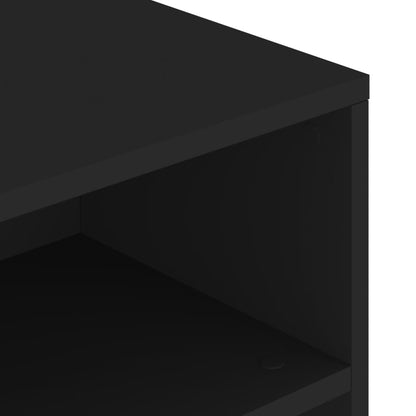 Tavolino da Salotto Nero 90x55x42,5 cm in Legno Multistrato | homemem39
