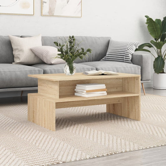 Tavolino Salotto Rovere Sonoma 90x55x42,5 cm Legno Multistrato | homemem39