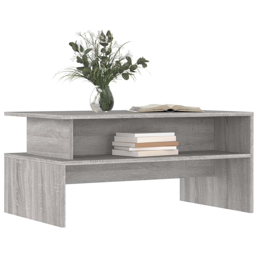 Tavolino Salotto Grigio Sonoma 90x55x42,5 cm Legno Multistrato | homemem39