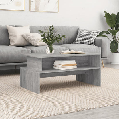 Tavolino Salotto Grigio Sonoma 90x55x42,5 cm Legno Multistrato | homemem39