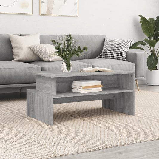 Tavolino Salotto Grigio Sonoma 90x55x42,5 cm Legno Multistrato | homemem39