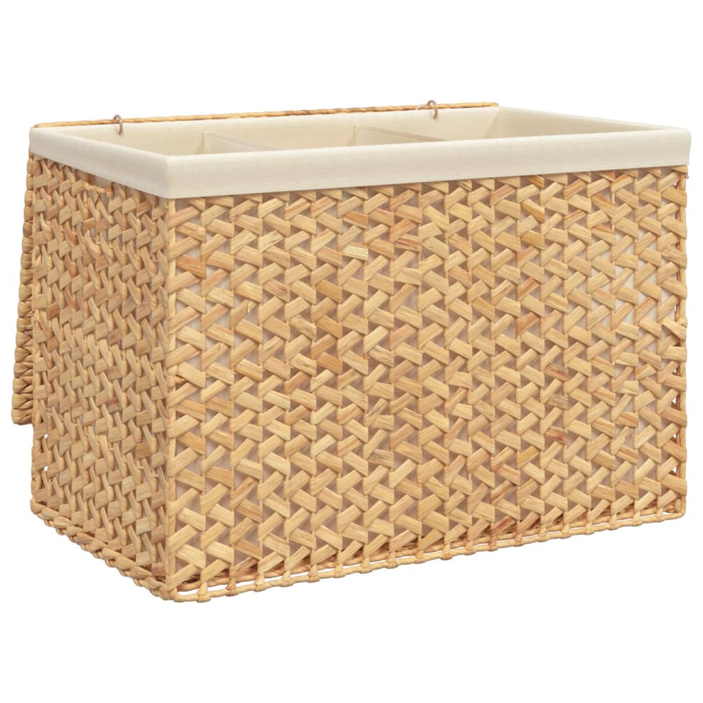 Cesto Portabiancheria a 3 Sezioni 75x42,5x52cm Giacinto d'Acqua | homemem39