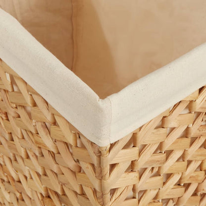 Cesto Portabiancheria a 3 Sezioni 75x42,5x52cm Giacinto d'Acqua | homemem39