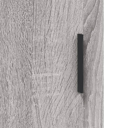Credenza Grigio Sonoma 69,5x34x180 cm in Legno Multistrato